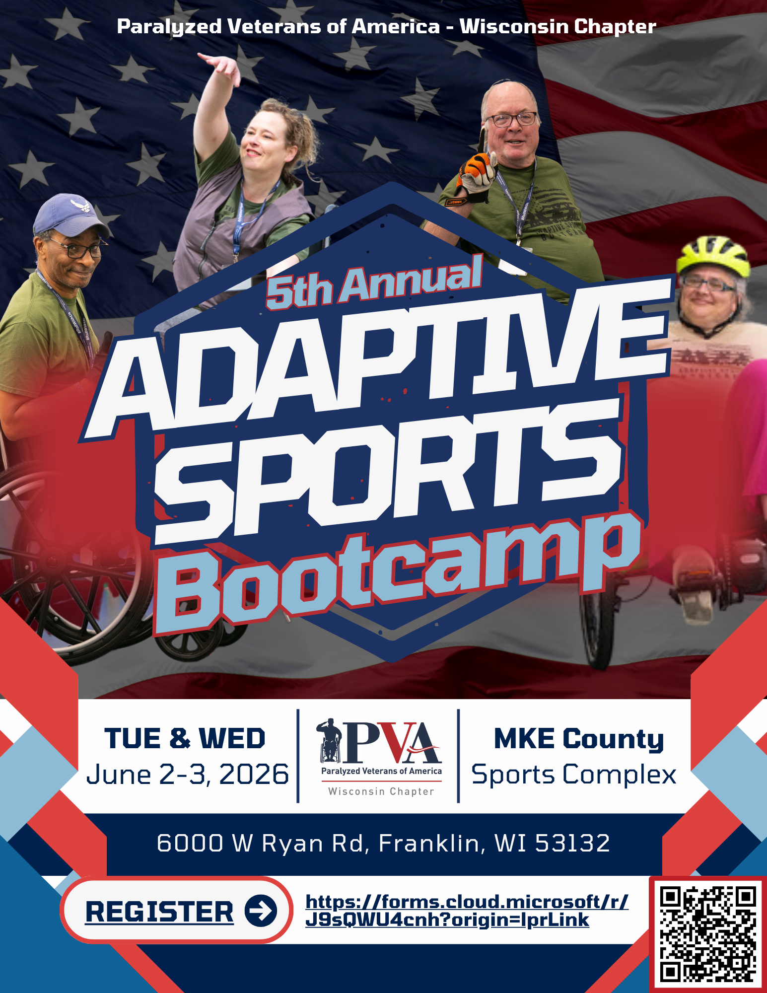 Adaptive Sports Bootcamp 2026 Flyer