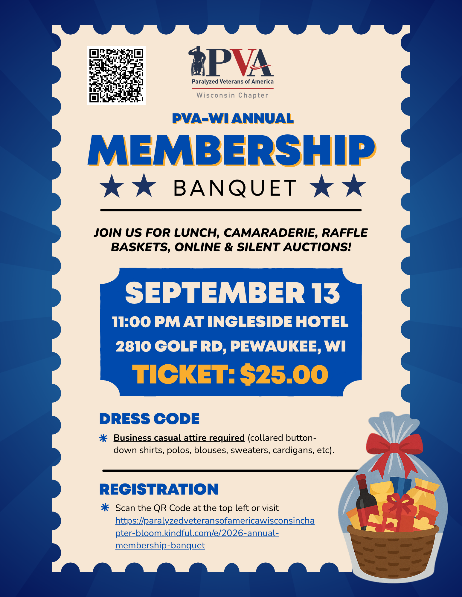 September 13: Annual Membership Banquet