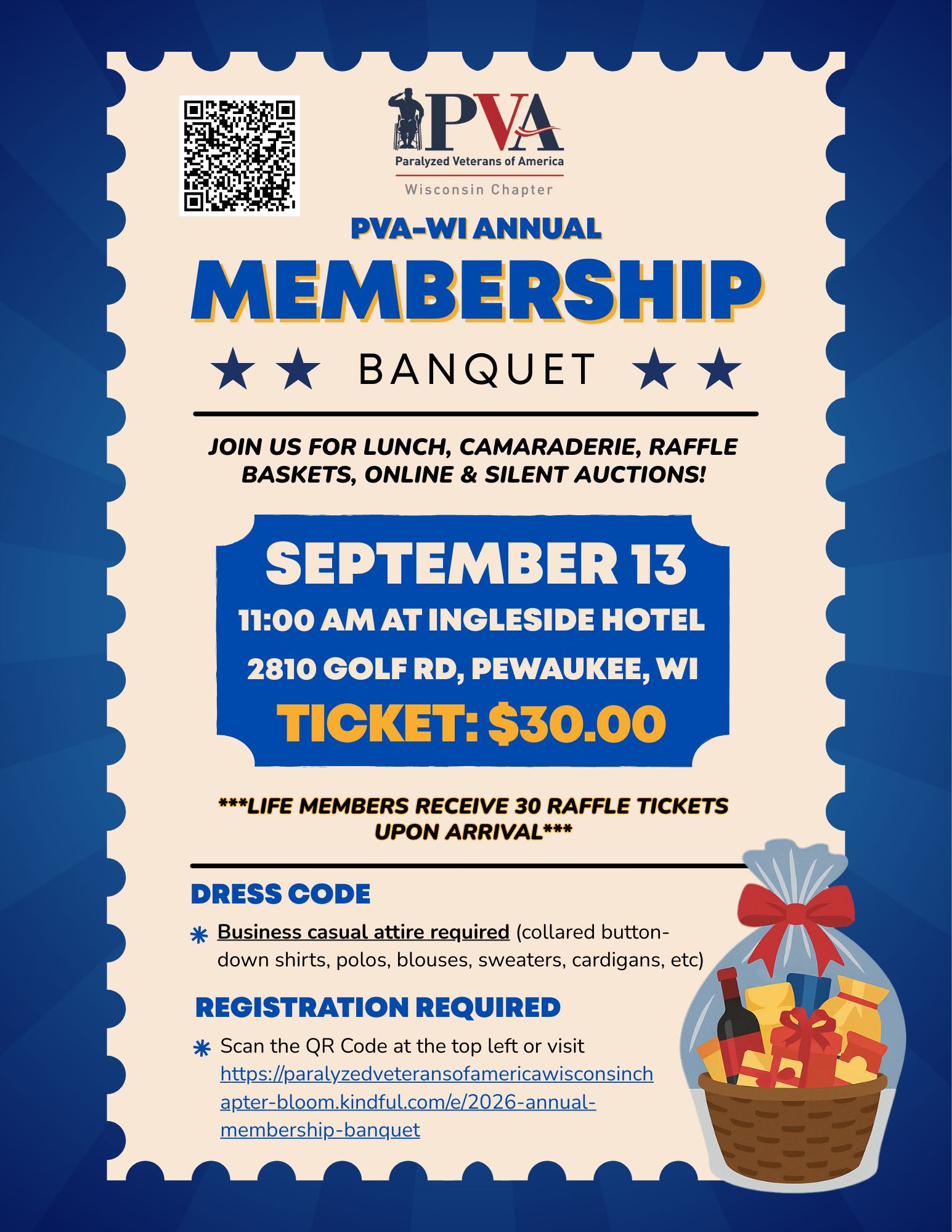 September 13: Annual Membership Banquet