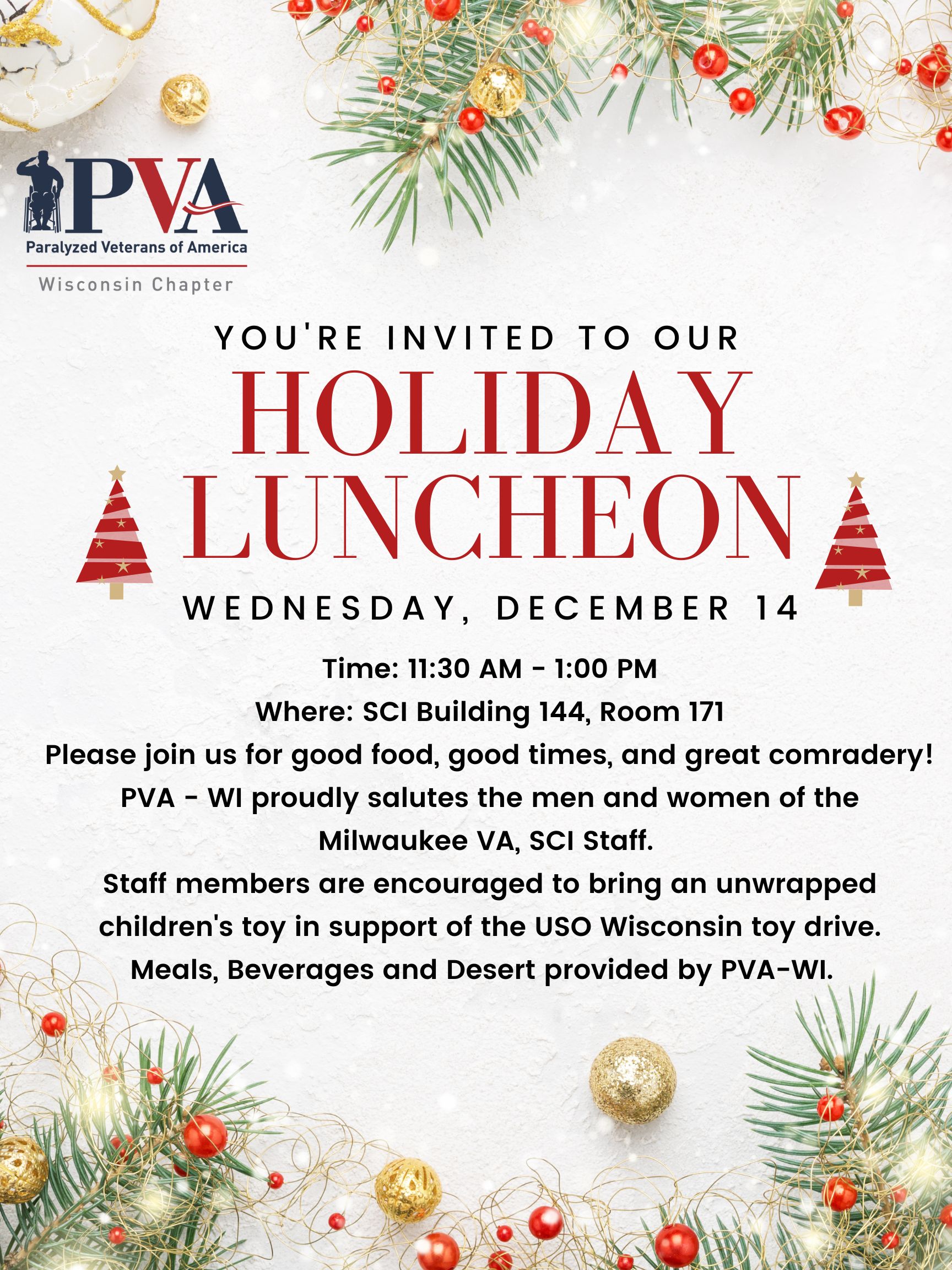 Holiday luncheon