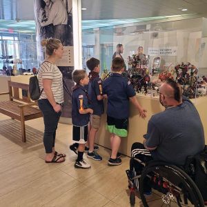 LEGOs at the War Memorial