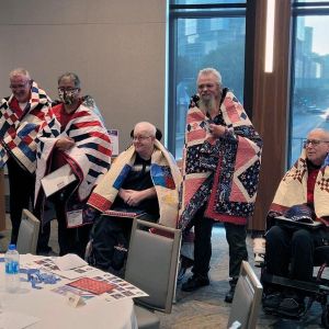 Members with Quilts of Valor