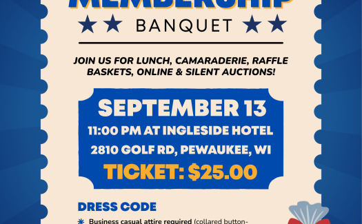 September 13: Annual Membership Banquet