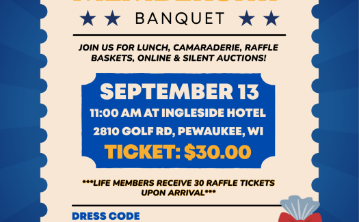 September 13: Annual Membership Banquet